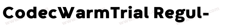 CodecWarmTrial Regul字体转换 CodecWarmTrial Regul字体转换